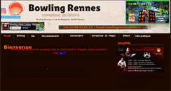 Desktop Screenshot of bowlingrennes.com